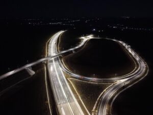 Drum Expres Craiova Pitești Lot 3 imagine noaptea