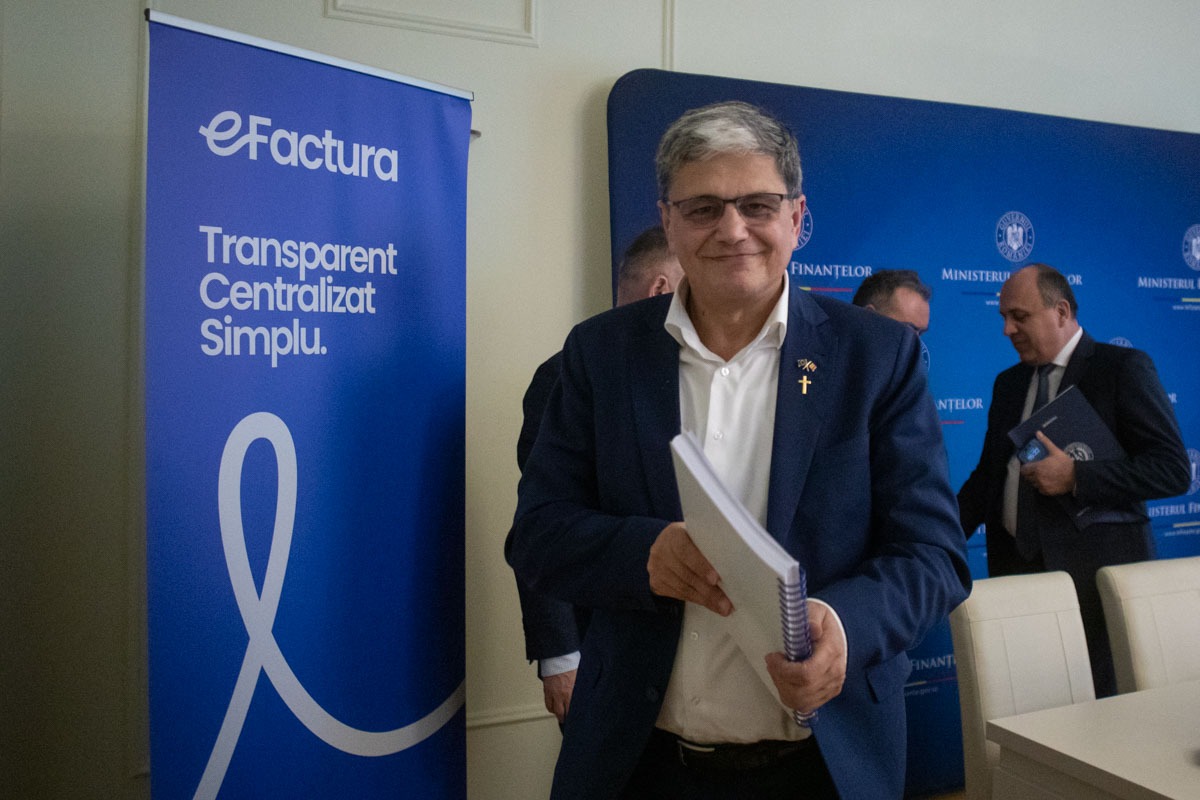 Marcel Bolos, ministrul Finantelor, e-factura