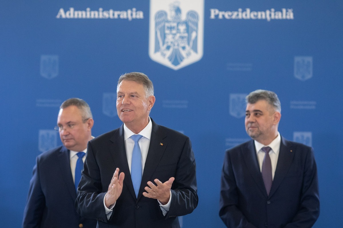 Nicolae Ciuca, Klaus Iohannis, Marcel Ciolacu