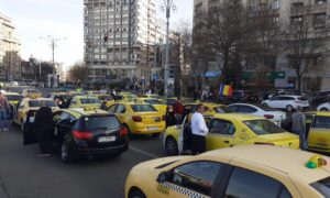 protest taximetristi, piata victoriei, taximetristi