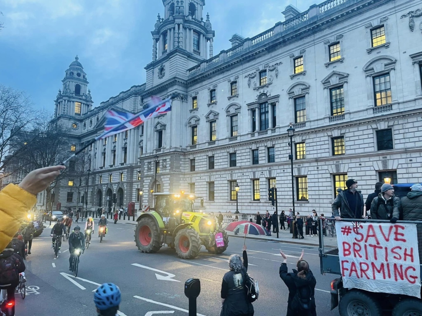 proteste fermieri britanici