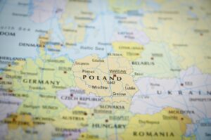 polonia, Europa centrală, harta