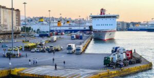Grecia port Piraeus feribot