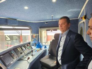 Grindeanu în locomotivă