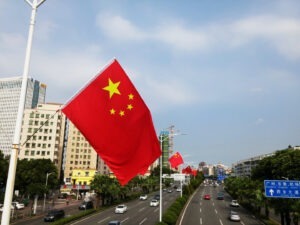 china, beijing, steag, drapel