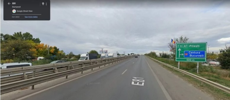 Autostrada A1 București - Pitești Pasaj Centura Capitalei