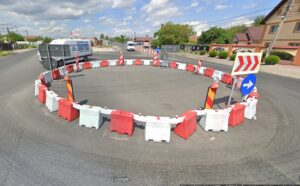 sens giratoriu rapid pe DN 2 la intersecția cu DN 2 B Buzău Brăila