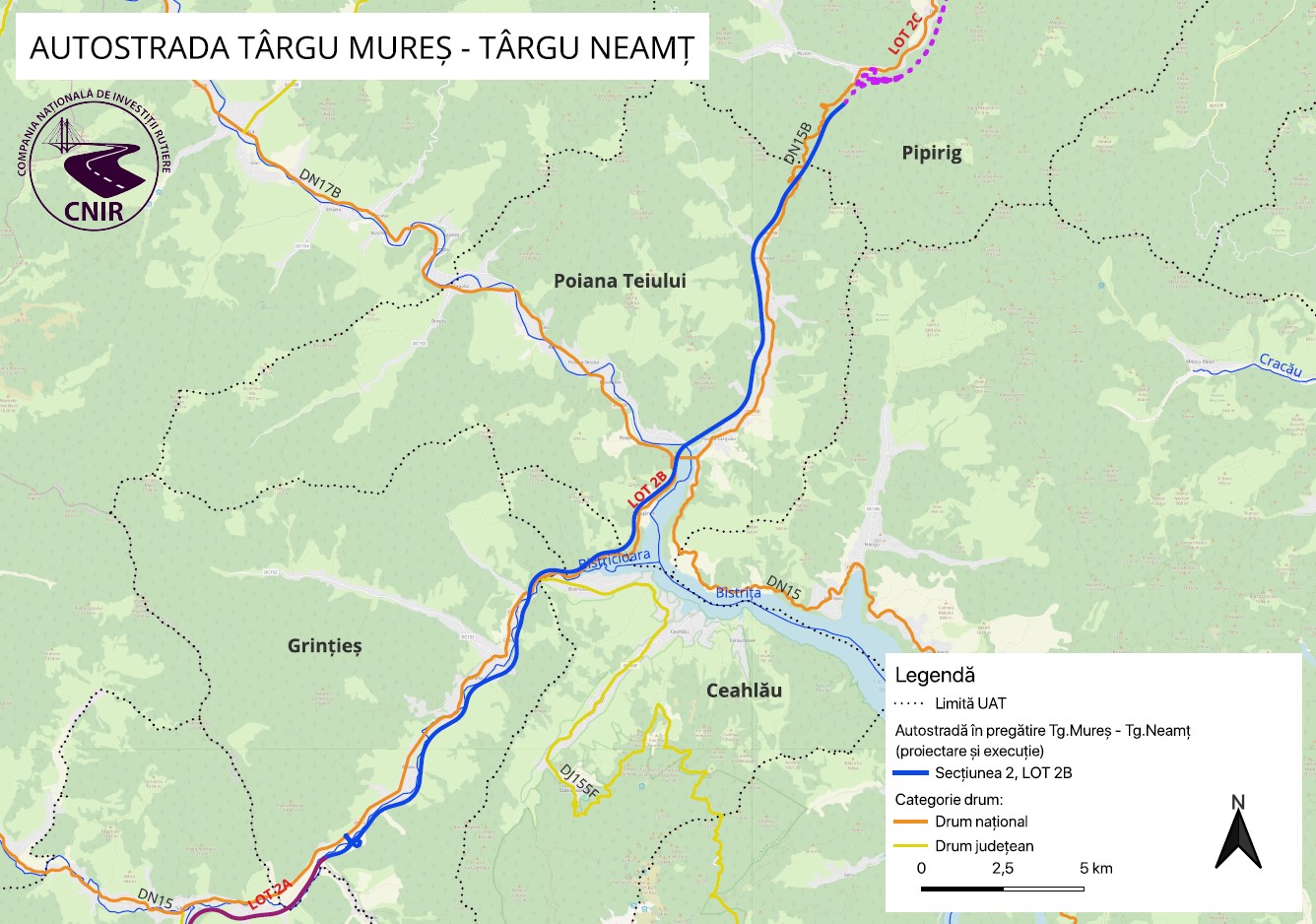 2B Grințieș-Pipirig Autostrada Unirii