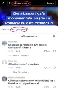 lasconi georgescu tik tok