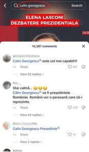lasconi georgescu tik tok
