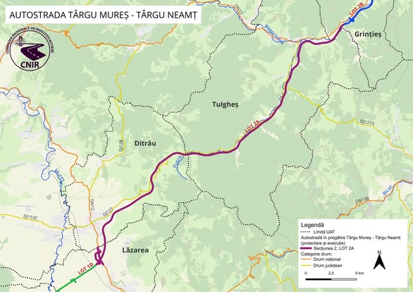 A8 Autostrada Unirii Târgu Mureș Târgu Neamț Ditrău Grințieș