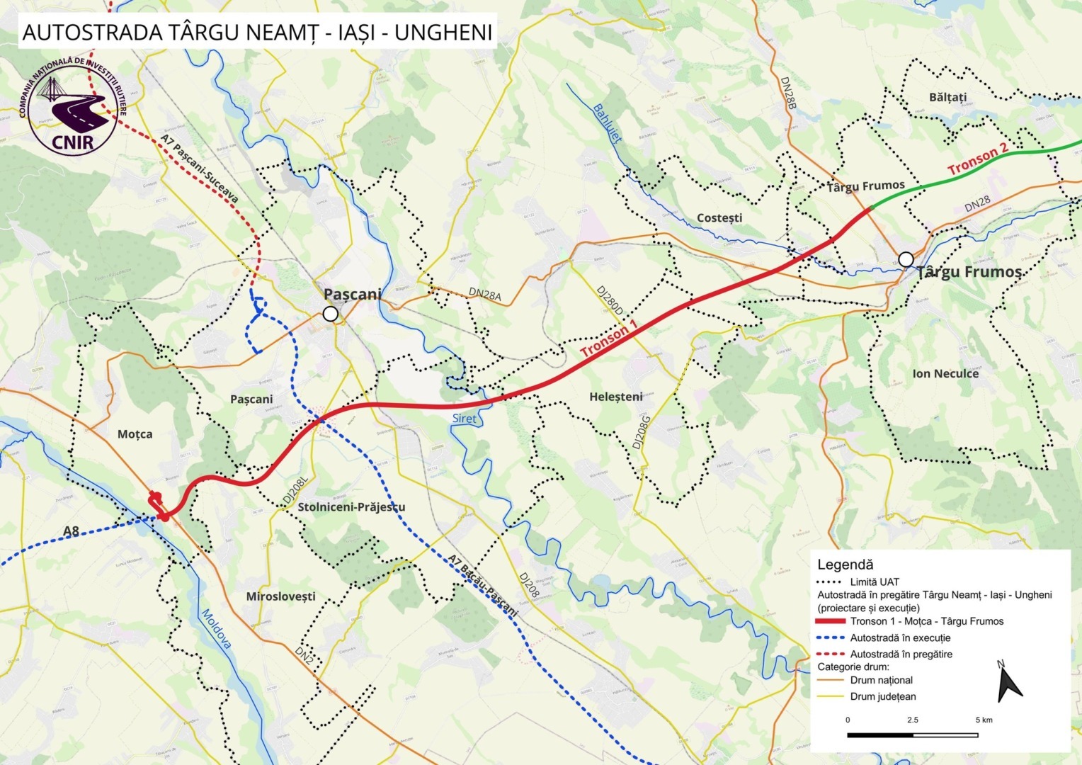 Autostrada Târgu Neamț Iași Ungheni Moțca Târgu Frumos
