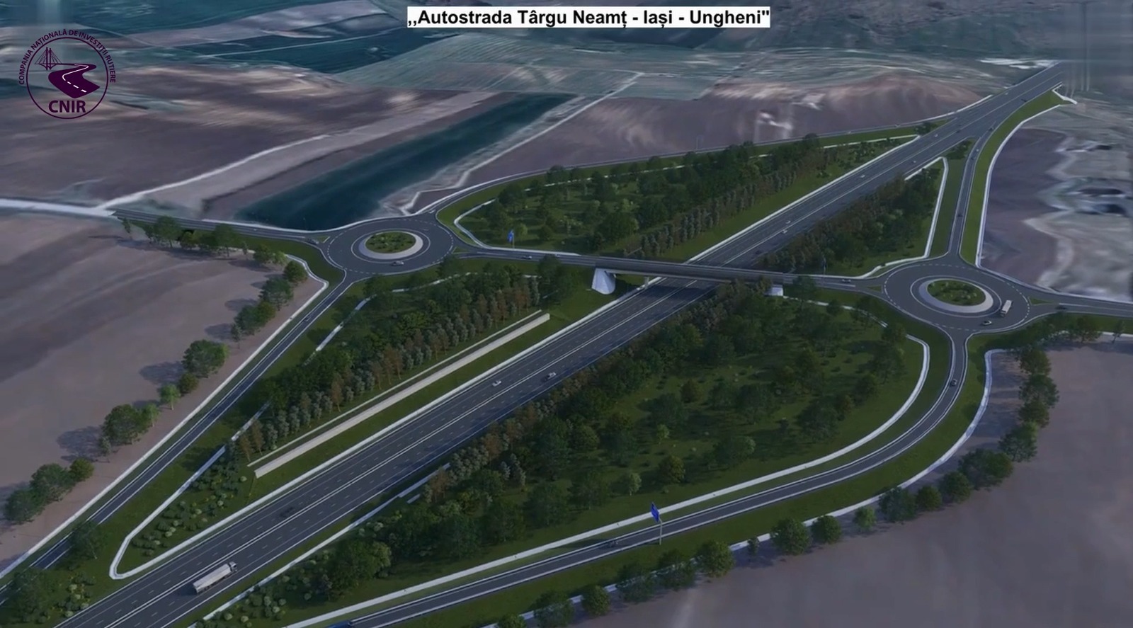 execuția tronsonului 2 al Autostrăzii Unirii Moțca-Iași-Ungheni