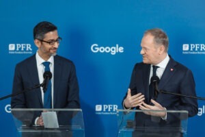Donald Tusk, Sundar Pinchai, CEO Google