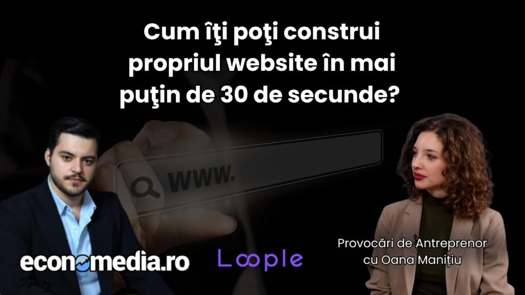 Interviu cu Andrei Fredy Crăciun, cofondator Loopple AI, la emisiunea "Provocări de Antreprenor", cu Oana Maniţiu