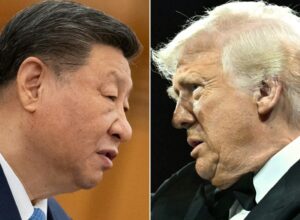 imagini cu xi jinping si donald trump intr-un colaj foto