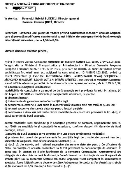 Ministerul Transporturilor UMB garantie de buna executie