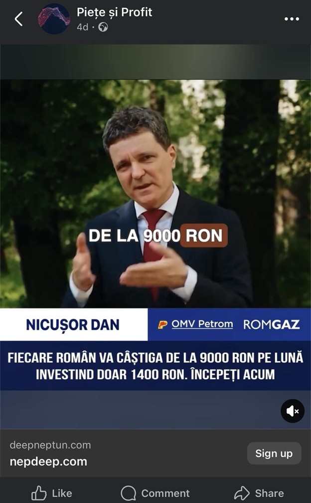 deep fake cu nicusor dan