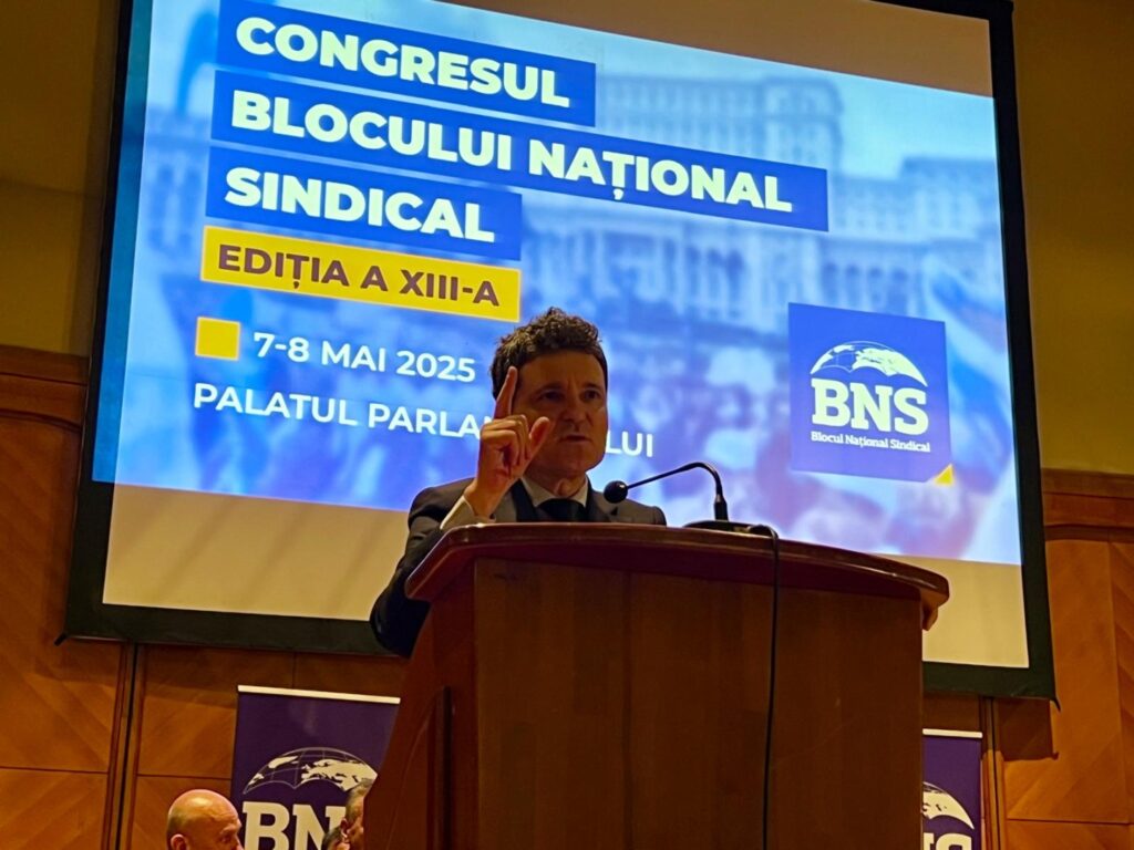 Nicusor Dan la congresul Blocului Național Sindical