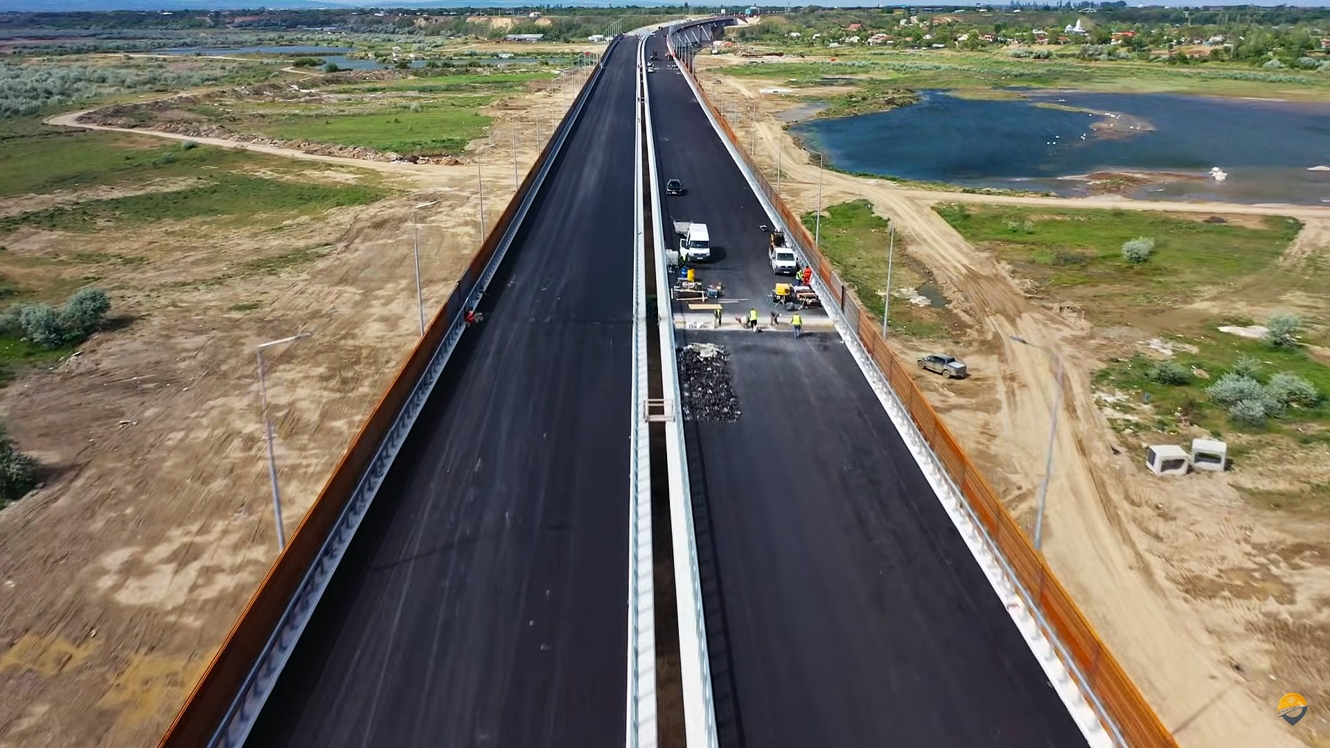 podul peste raul Buzau Autostrada Moldovei mai 2025