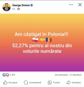 george simion alegeri prezidentiale polonia