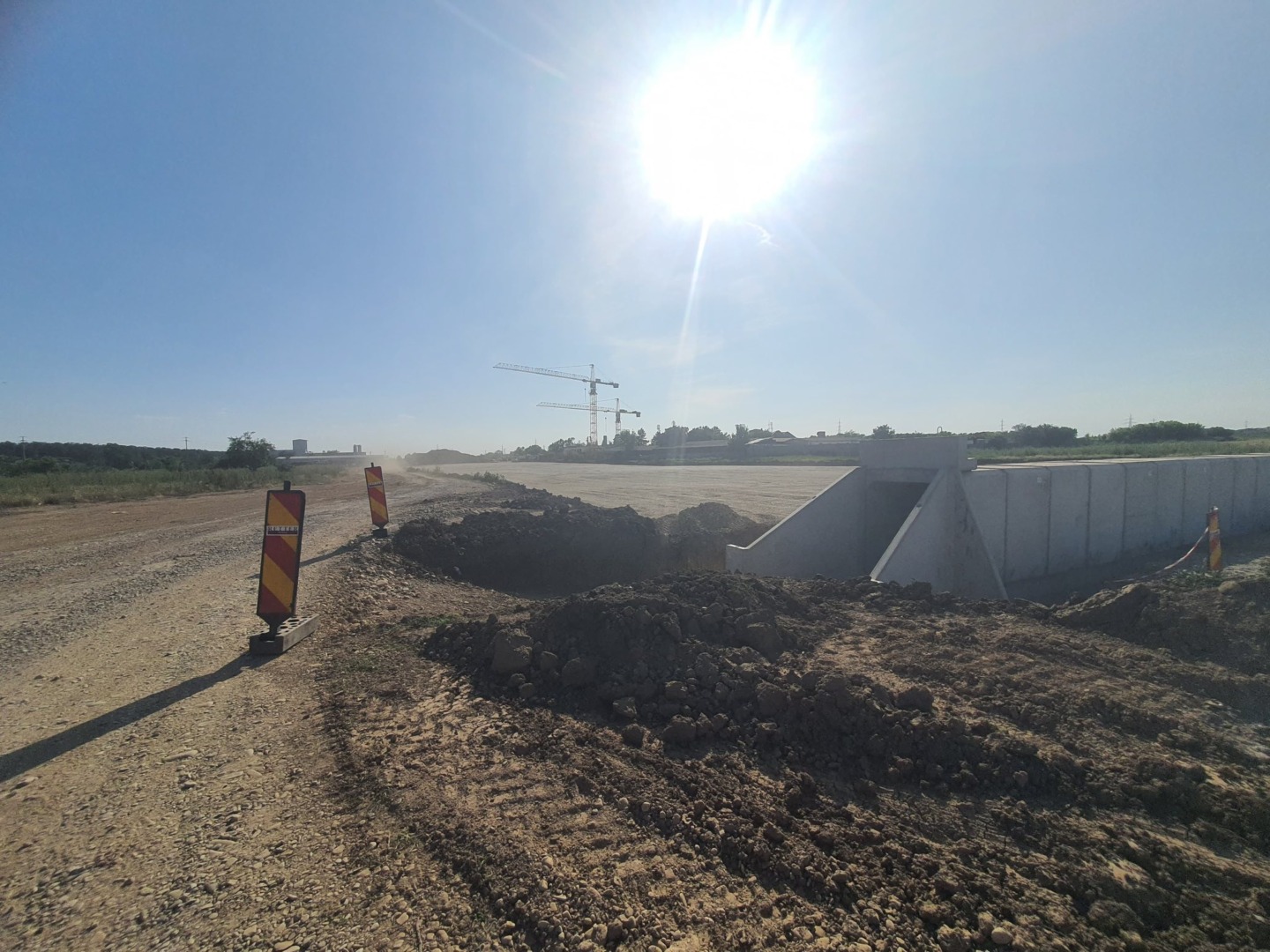 șantierul Lotului 1 al Autostrăzii Bucureștiului A0 Nord 1