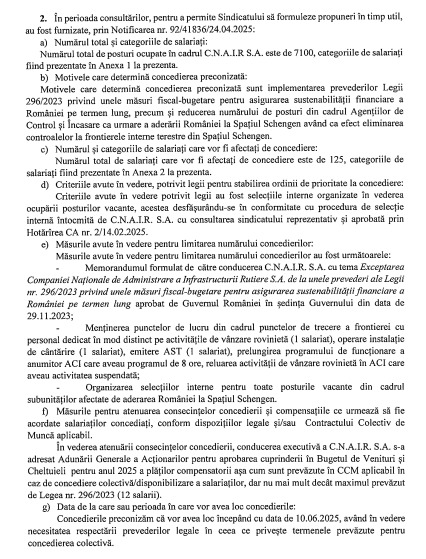 concedieri colective CNAIR