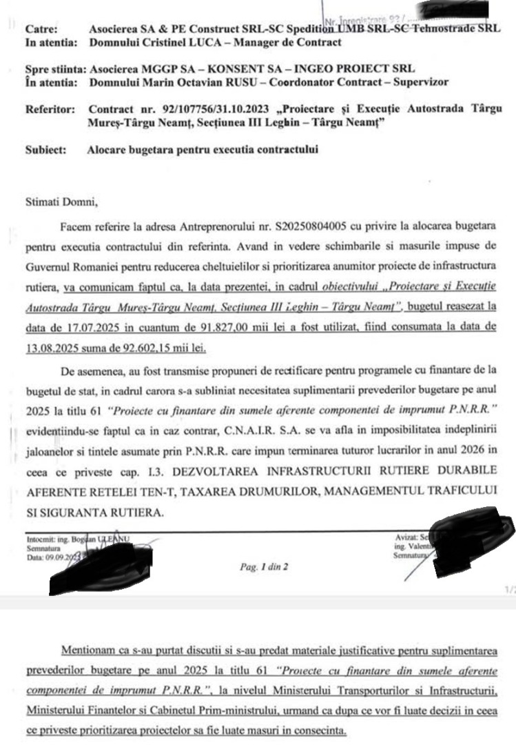 Autostrada Unirii A8 Leghin Targu Neamt