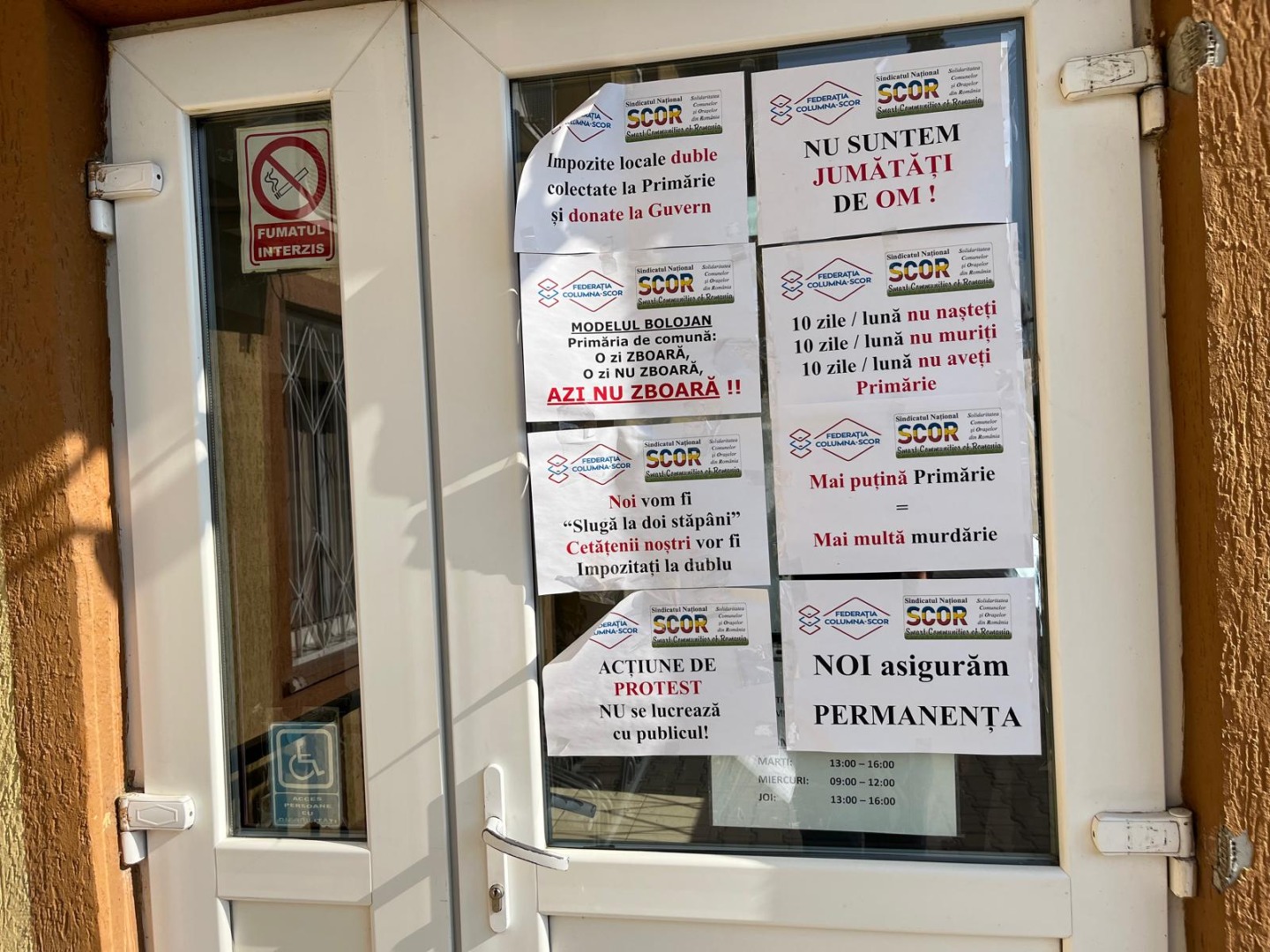 protest scor comune