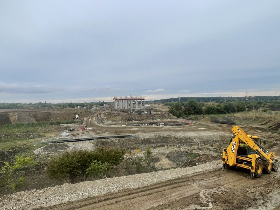 șantierul Lotului 1 al Autostrăzii Bucureștiului #A0 Nord 8
